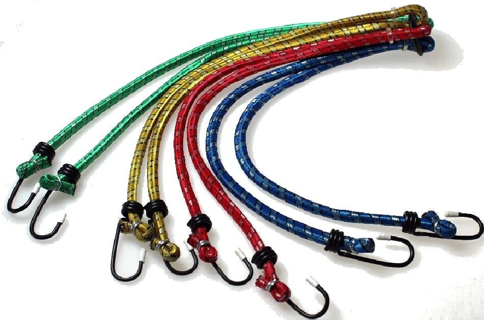 Резинка для крепления багажа 80см*8мм SKYWAY 4шт Паук метал. Крюк