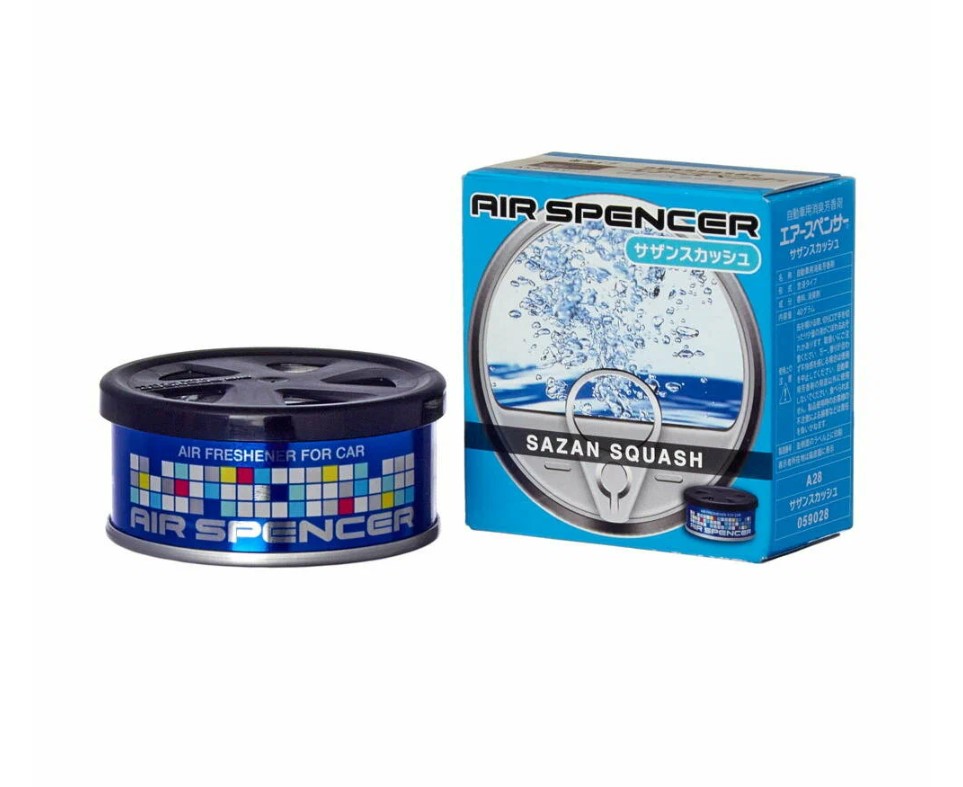 Ароматизатор на панель меловой EIKOSHA SPIRIT REFILL 40гр мет.банка Sazan squash Цитрусовый коктейль