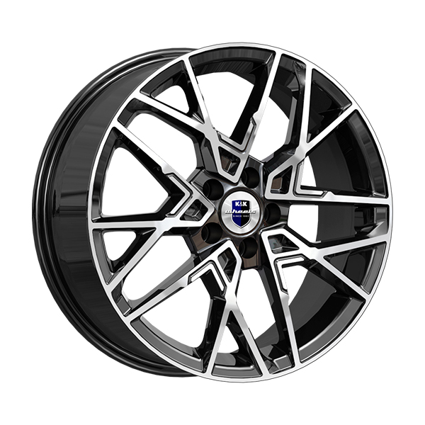 диски КиК ВУДРОФ 7,0xR18 5x114,3 67,1 49 алмаз_черный